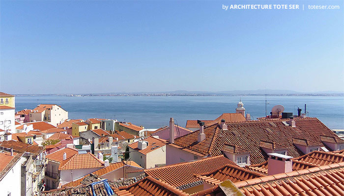 Vista do apartamento T1 em Alfama, Lisboa