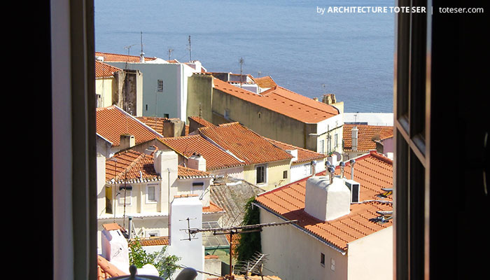 View of the Alfama apartment, Lisbon