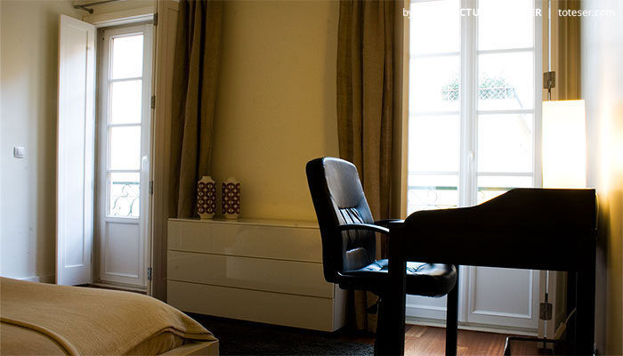 Bedroom' suite of the 3 bedroom apartment in Chiado, Lisbon